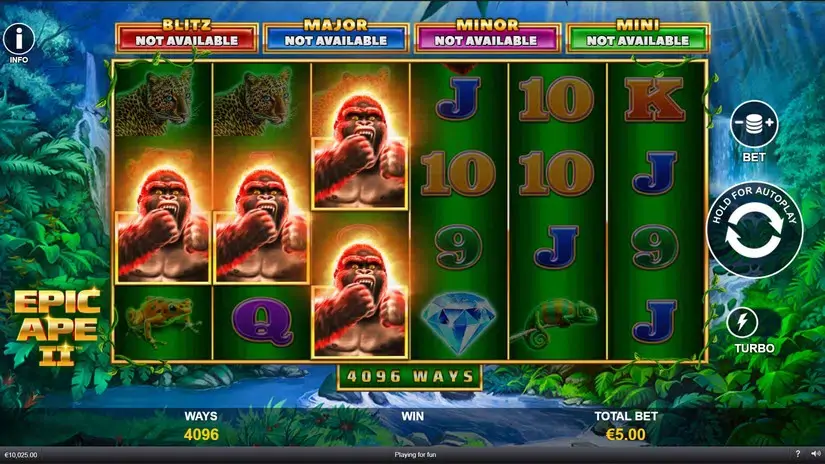 Epic Ape 2 slot screenshot 