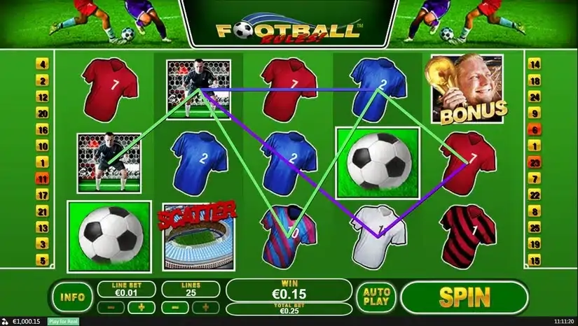 Football Rules slot screenshot 