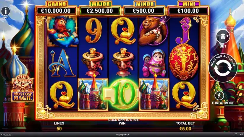 Grand Junction: Moscow Magic slot screenshot 1