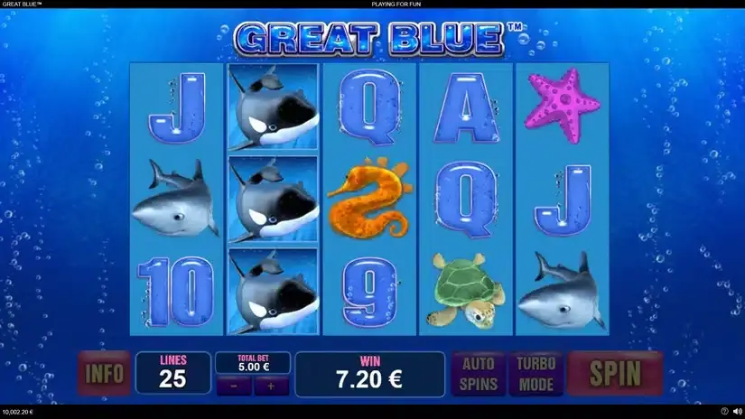 Great Blue slot screenshot 2