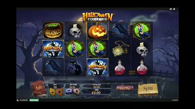 Halloween Fortune slot screenshot 