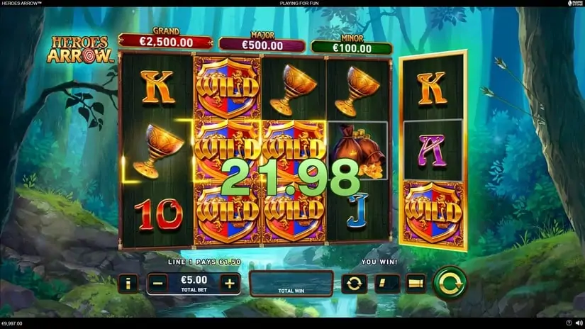 Heroes Arrow slot screenshot 3