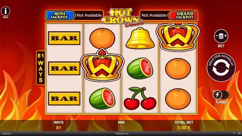 Hot Crown Deluxe slot screenshot 1