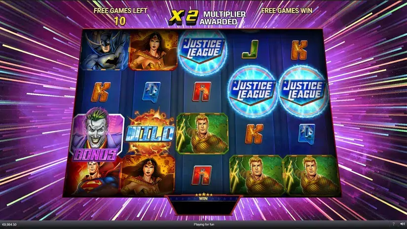 Justice League Comic slot screenshot 7