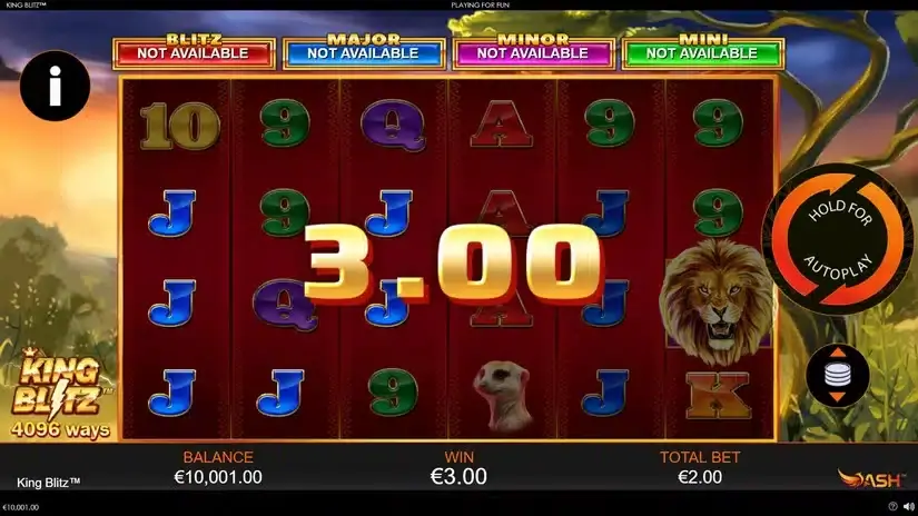 King Blitz slot screenshot 2