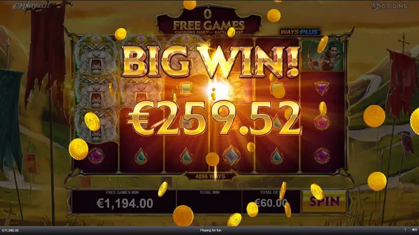 Kingdoms Rise Battle Beast slot screenshot 5