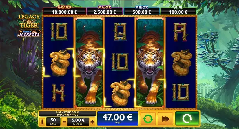 Legacy of the Tiger Mega Fire Blaze Jackpots slot screenshot 5