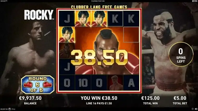 Rocky Slot – Free Demo, RTP, Bonus Features and slot screenshot 6