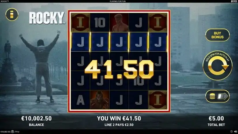 Rocky Slot – Free Demo, RTP, Bonus Features and slot screenshot 2