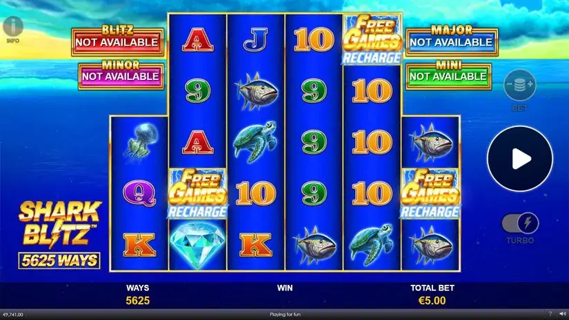 Shark Blitz slot screenshot 4