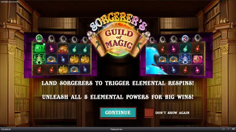 Sorcerer’s Guild Of Magic slot screenshot