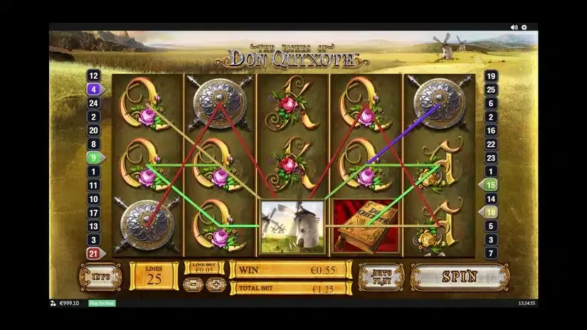 The Riches of Don Quixote slot screenshot 1