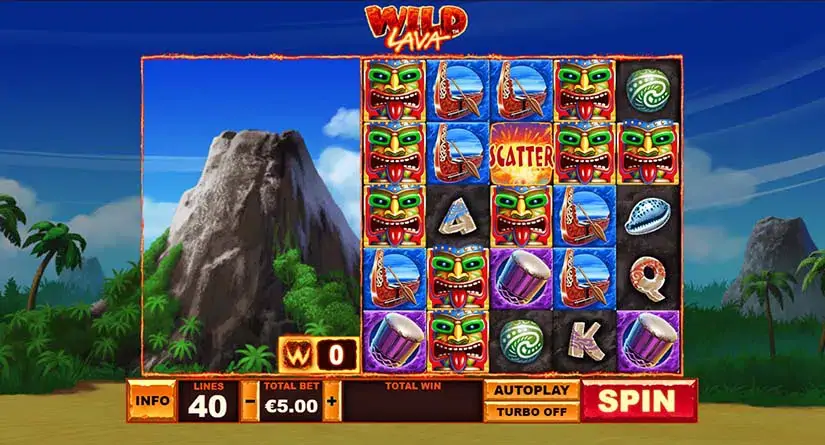 Wild Lava slot screenshot 2