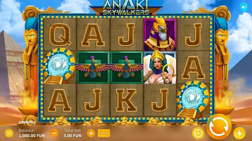 Anaki Skywalkers slot screenshot 