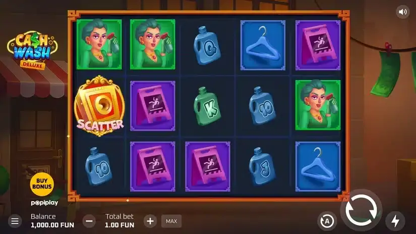 Cash Wash Deluxe slot screenshot 1