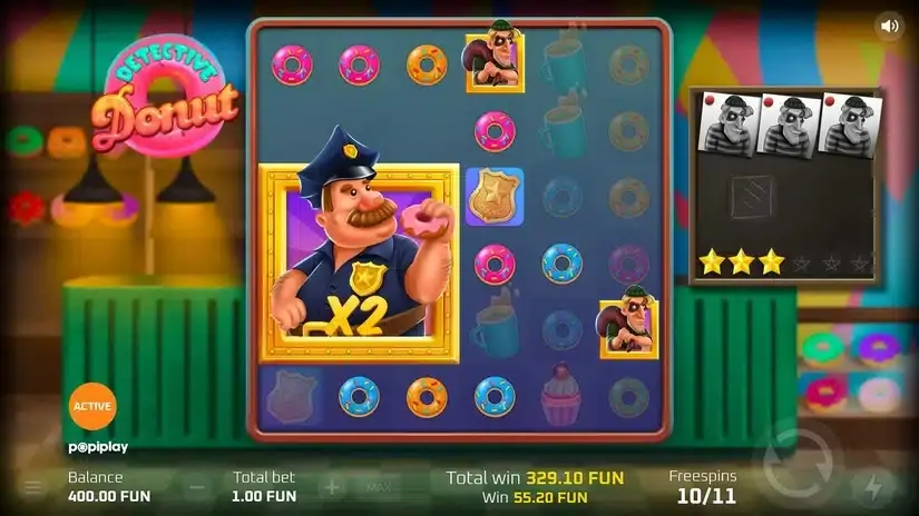 Detective Donut slot screenshot 5