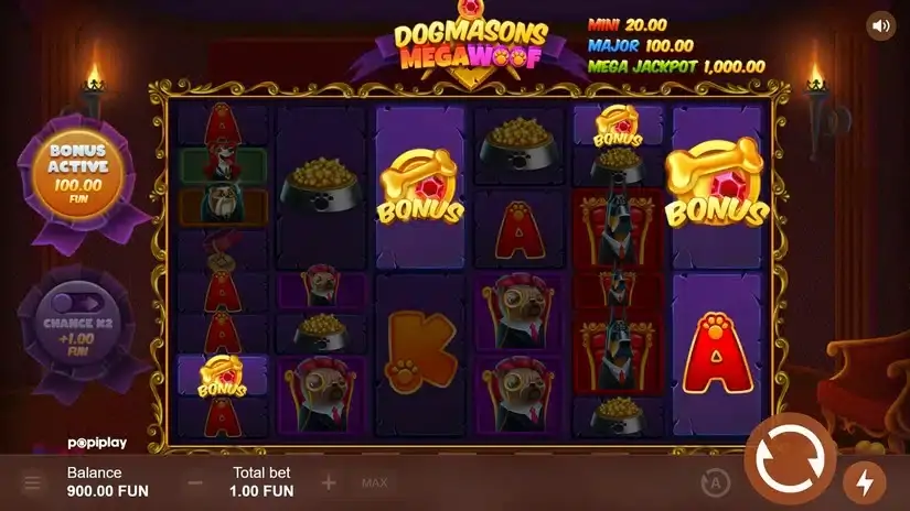 Dogmasons MegaWOOF slot screenshot 2