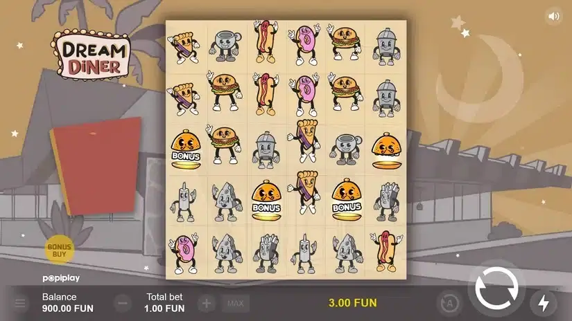 Dream Diner slot screenshot 2
