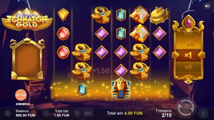 Echnaton Gold slot screenshot 4