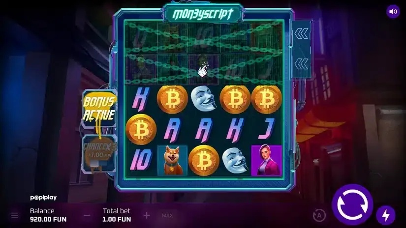 MoneyScript slot screenshot 2