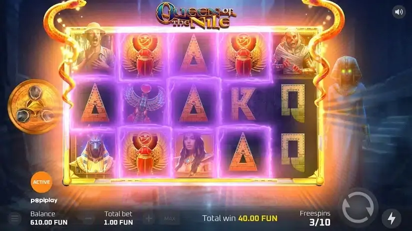 Queen of the Nile slot screenshot 5