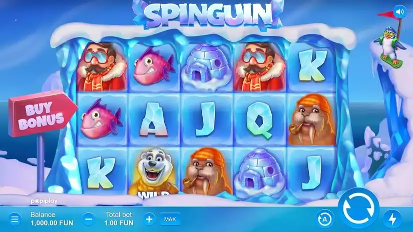 Spinguin slot screenshot 1