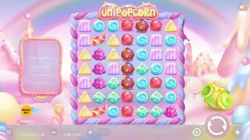 Unipopcorn slot screenshot 1