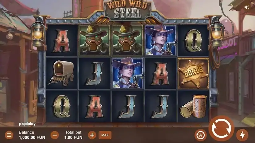 Wild Wild Steel slot screenshot 1