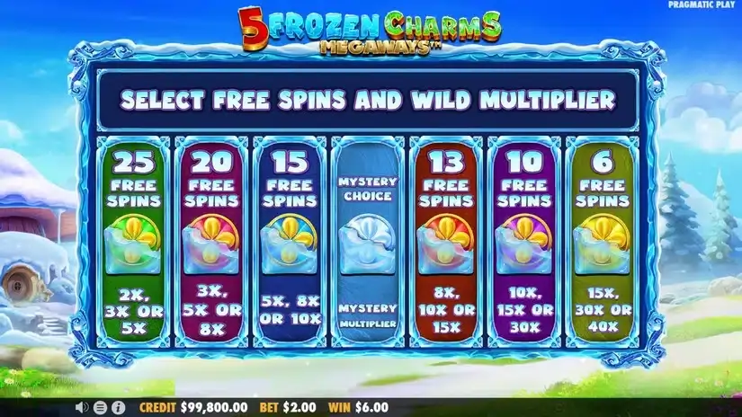5 Frozen Charms slot screenshot 3