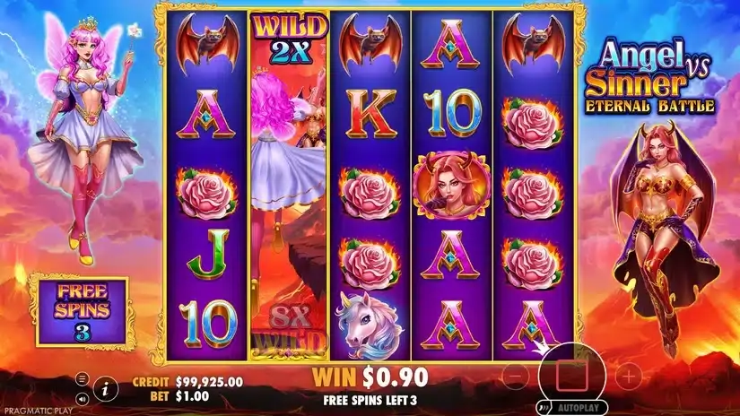 Angel Vs Sinner Eternal Battle slot screenshot 4