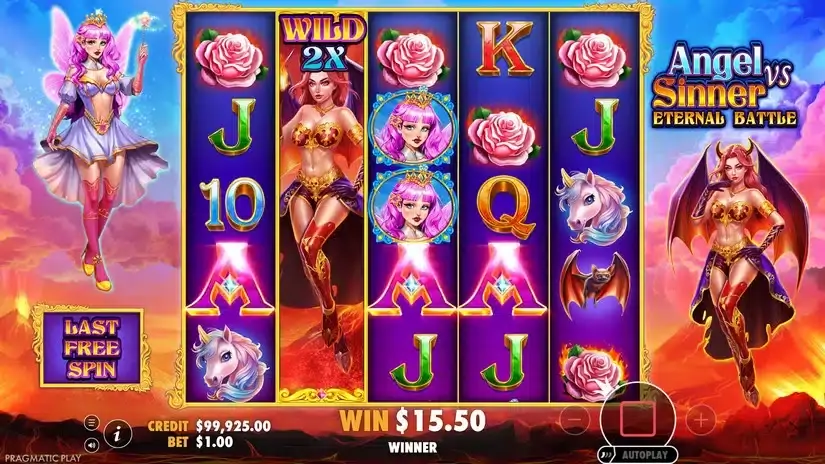 Angel Vs Sinner Eternal Battle slot screenshot 