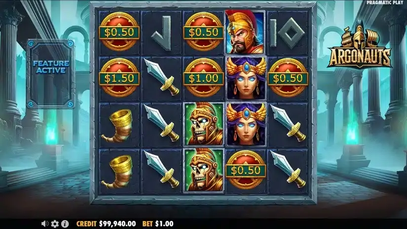 Argonauts slot screenshot 2