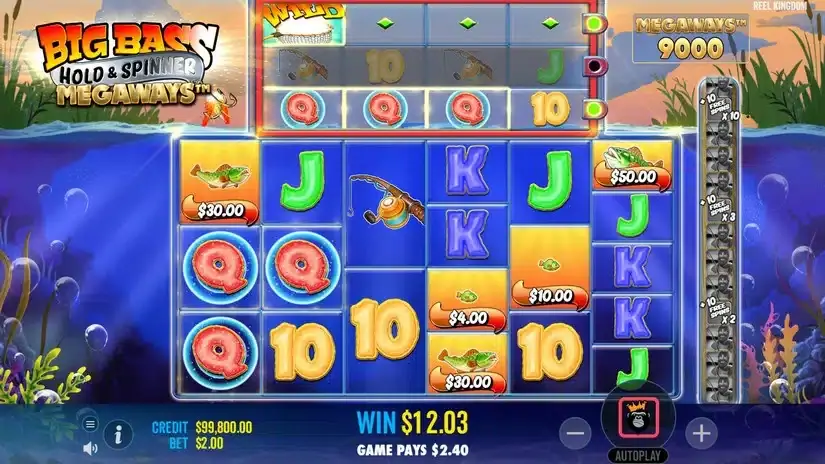 Big Bass Hold & Spin Megaways slot screenshot 