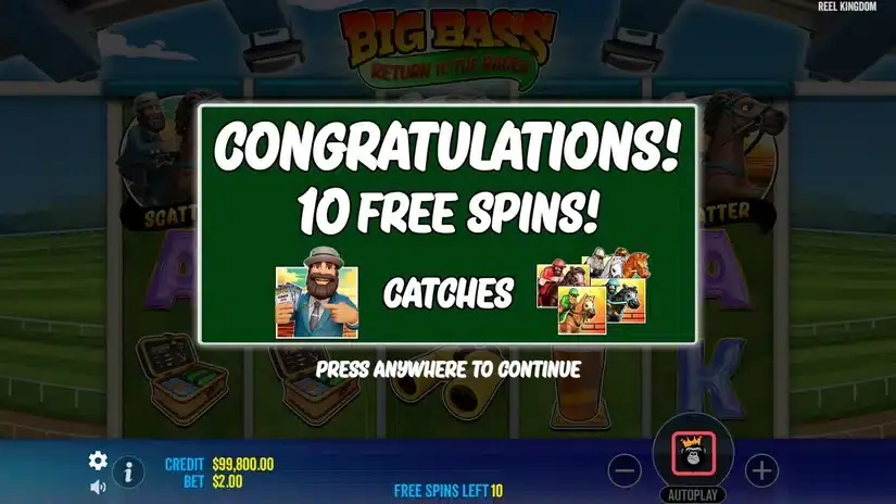 Big Bass Return to the Races slot screenshot 4