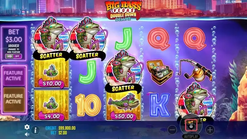 Big Bass Vegas Double Down Deluxe slot screenshot 2