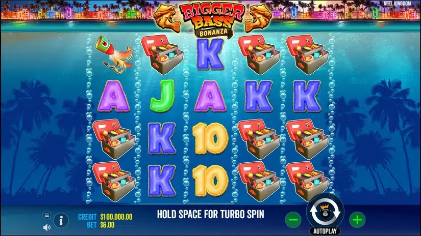 Bigger Bass Bonanza slot screenshot 