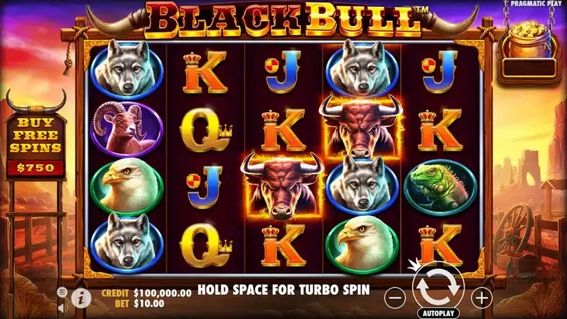 Black Bull slot screenshot 