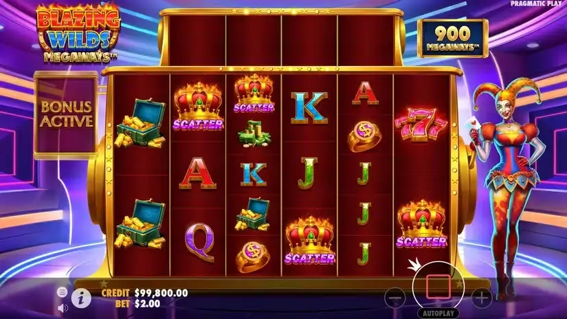 Blazing Wilds Megaways slot screenshot 2
