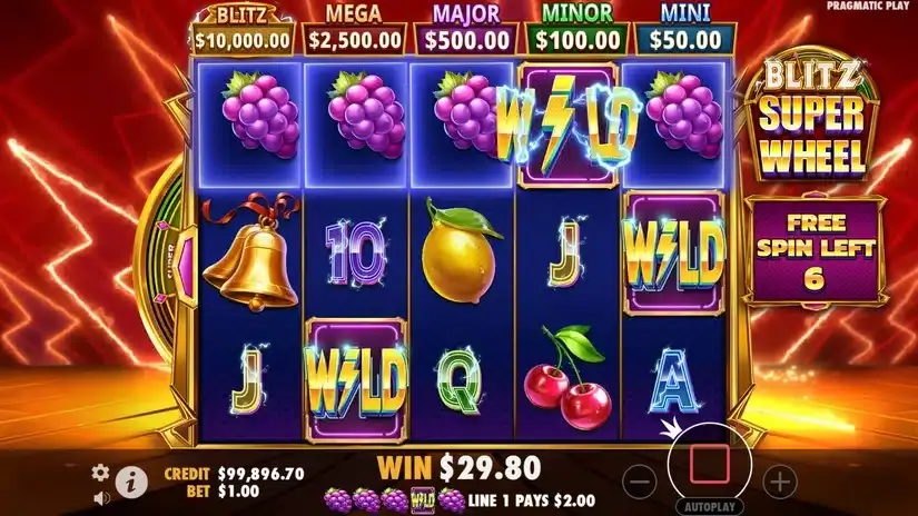 Blitz Super Wheel slot screenshot 