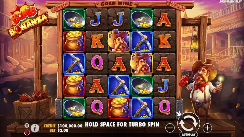 Bomb Bonanza slot screenshot 