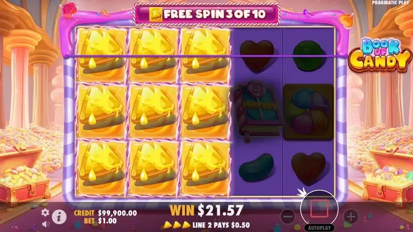 Book of Candy slot screenshot 