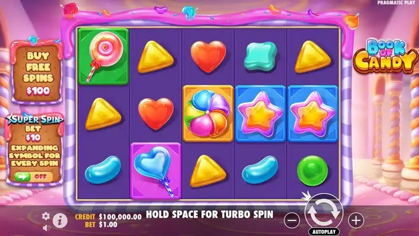 Book of Candy slot screenshot 2
