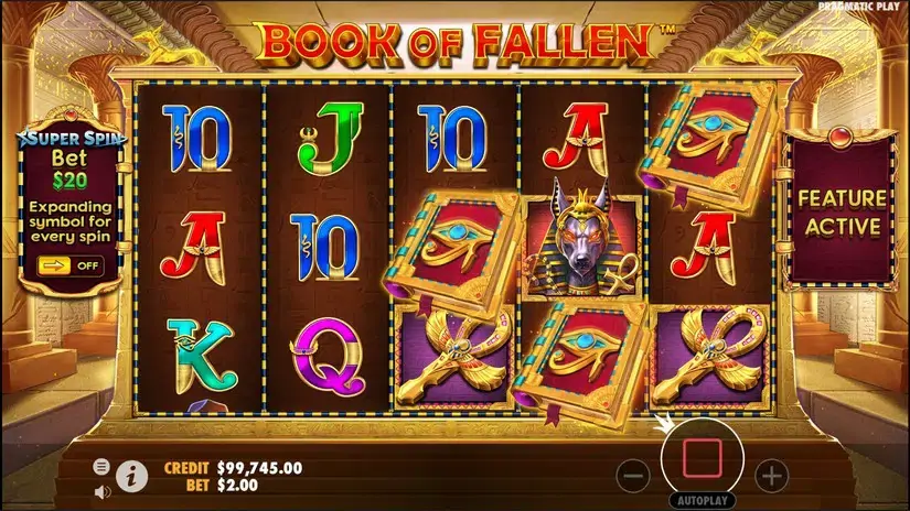 Book of Fallen slot screenshot 3