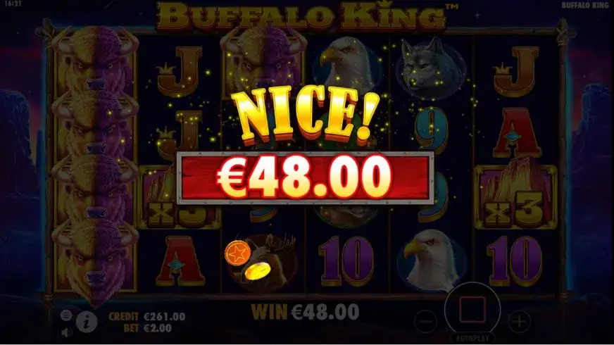 Buffalo King slot screenshot 