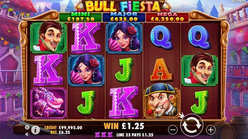 Bull Fiesta slot screenshot 2
