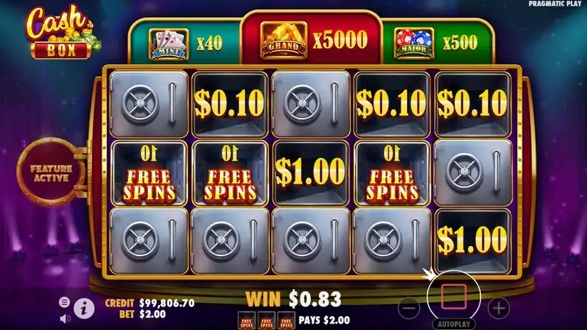 Cash Box slot screenshot 3