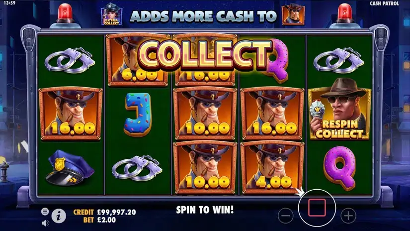 Cash Patrol slot screenshot 6