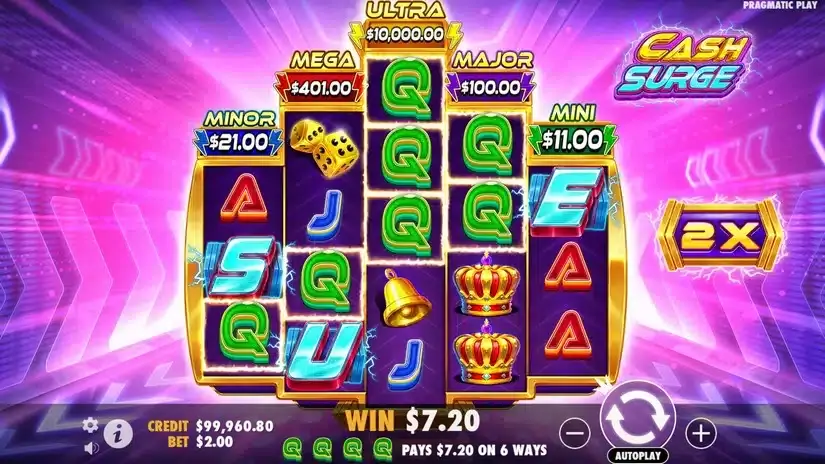 Cash Surge slot screenshot 