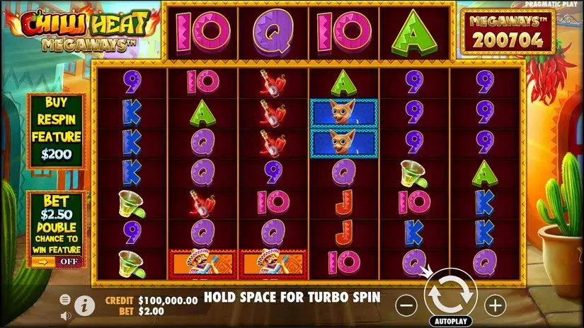 Chilli Heat Megaways slot screenshot 