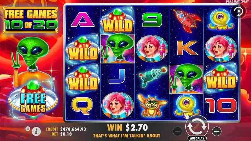 Cosmic Cash slot screenshot 2